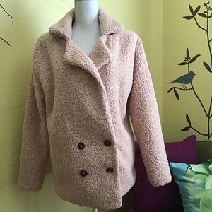 NWT Coeur De Vague Teddy Bear Sherpa Jacket - Women’s Medium